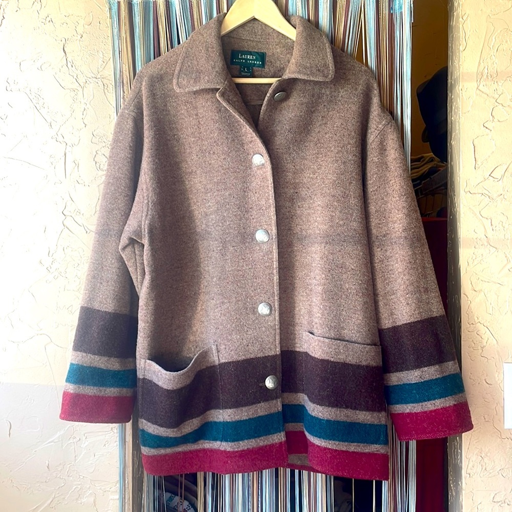 Ralph Lauren Vintage 1990s Wool over coat unisex